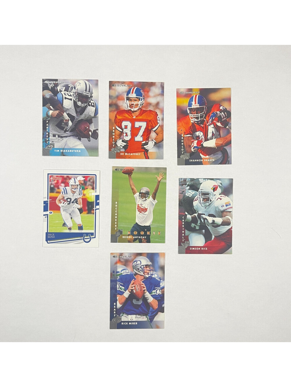 1997-2020 Donruss Football 7 Card Lot